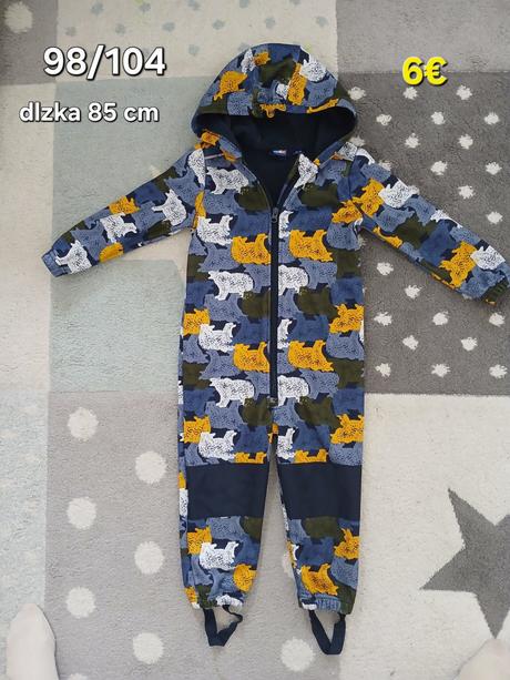 Prechodny softshellovy overal 98/104, lupilu,104