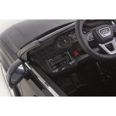 Elektrické autíčko audi q7 new, čierne lakované, e,