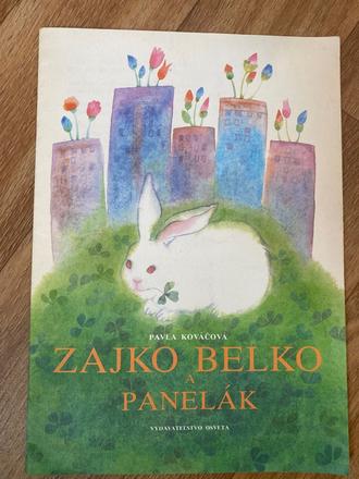 Stará retro mini knižka zajko belko a panelák,