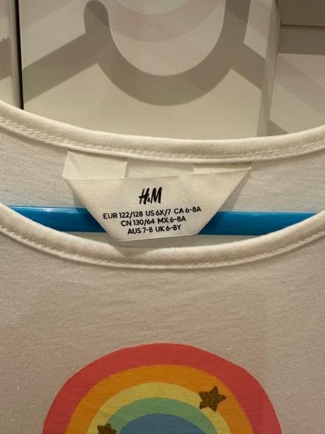 Šaty h&m dúha 122/128, h&m,122