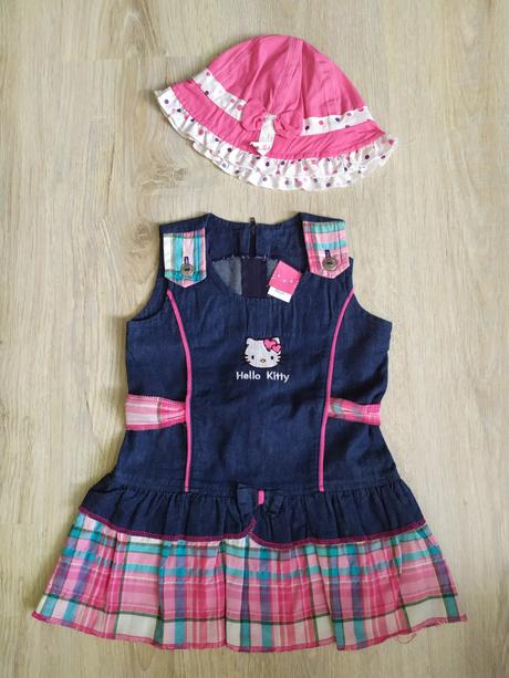Riflove šaty hello kitty, 86