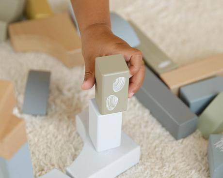 Little dutch vozíček s kockami blue ocean 7021ld, 