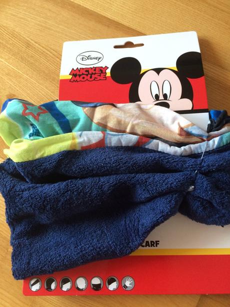 Chlapčenský nákrčník/tunel s motívom mickey mouse., disney,92 - 128