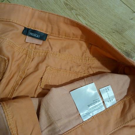 Marhuľkové bavlnené nohavice, c&a,46