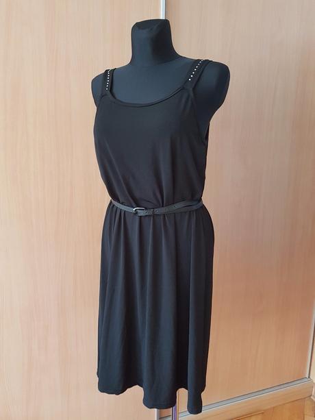 Malé čierne italy šaty - little black dress vel.l, l