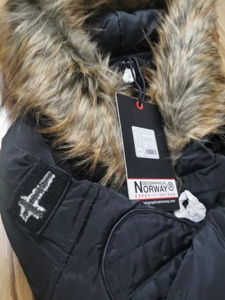 Zimušna bunda predĺžená s kožušinou norway, 116 / 122 / 128