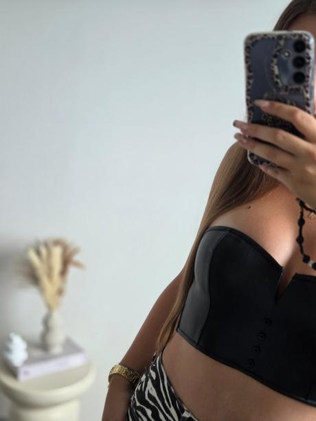 Intimissimi koženkový top m, m