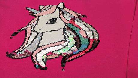 Mikina s jednorožcom, veľkosť 134 cm., h&m,134