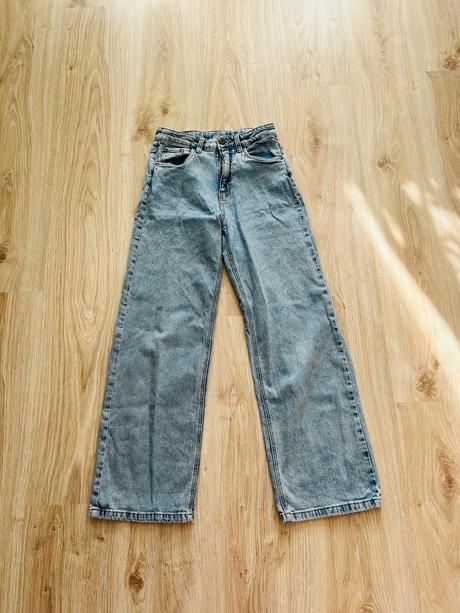 Štýlové bavlnené široké rifle značky c&a, c&a,152