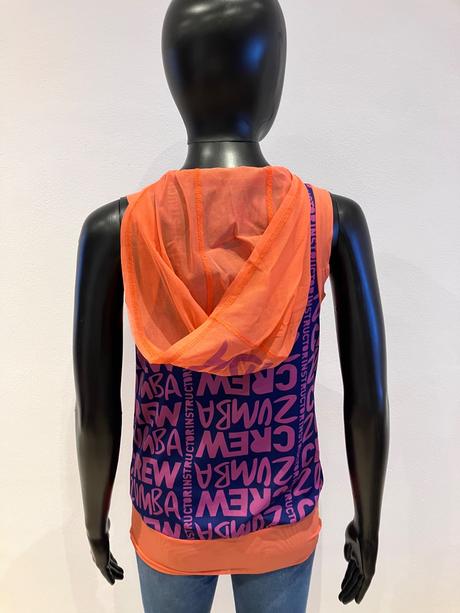 Dámske športové tričko zumba s kapucňou (xs), xs