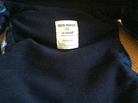 Vetrovkova vesta zateplena, old navy,116