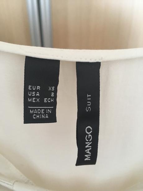 Kremova bluzka 3/4 rukav - mango, mango,xs