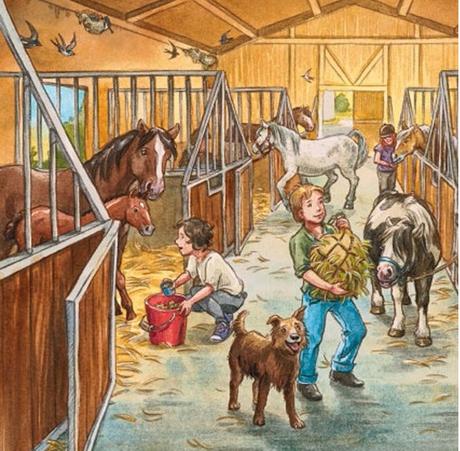 Ravensburger puzzle mon cheval ferme 3x49, 