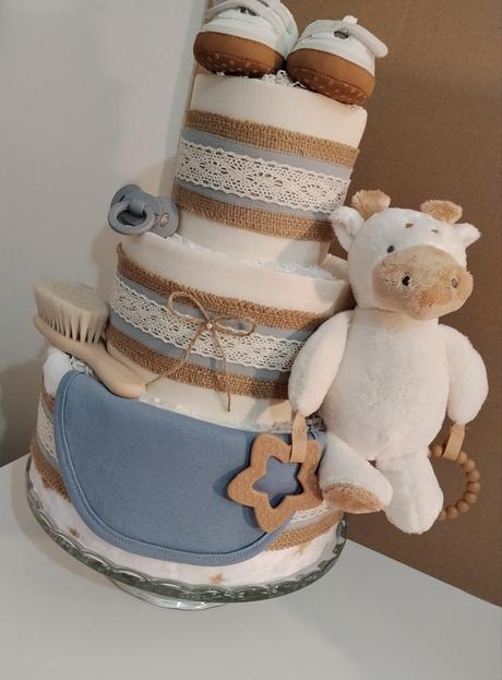 Plienková torta nežné objatie - pre chlapčeka,