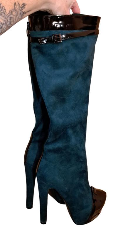 Kvalitné štýlové čižmy raz obuté, 39