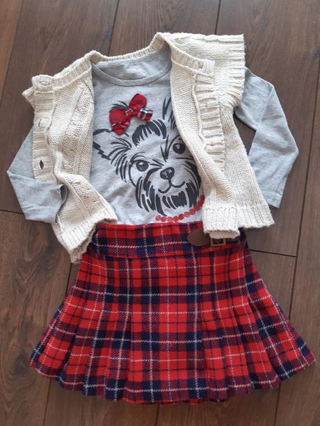 Vianočný komplet so psíkom č.104/110, 104