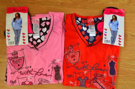 Dámske pyžamko with love, vienetta secret,40 / 44 / l / xxl