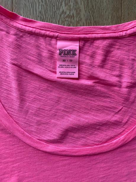 Neonovo ruzove tricko, victoria's secret,s