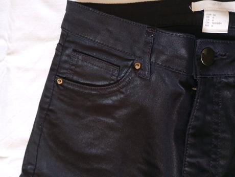 Lesklé nohavice, h&m,36