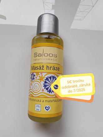 Saloos olej na masáž hrádze,