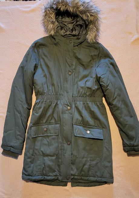 Dievčenská khaki parka velk. 158, pepperts,158