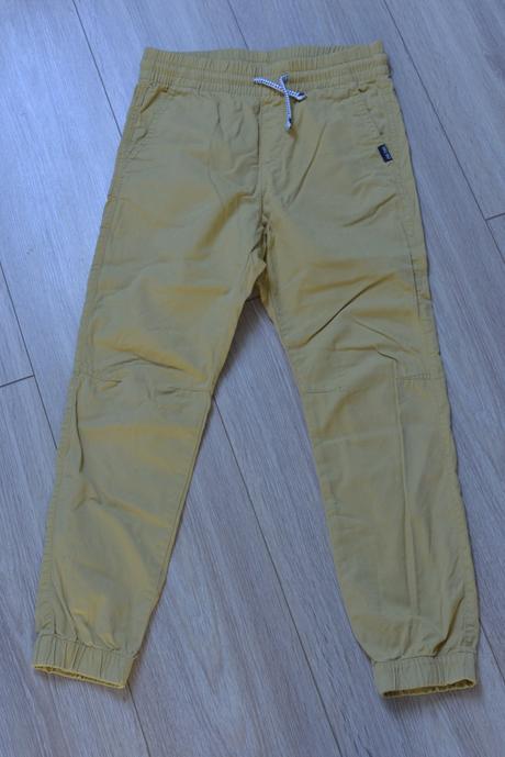 Horčicové nohavice, h&m,140