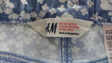 Kvietkovane kratasky, h&m,104