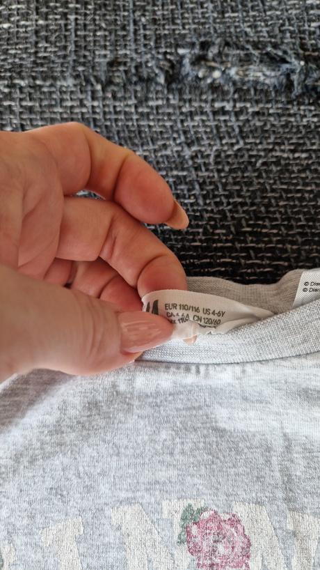 Tričko minnie hm dlhý rukáv, h&m,116