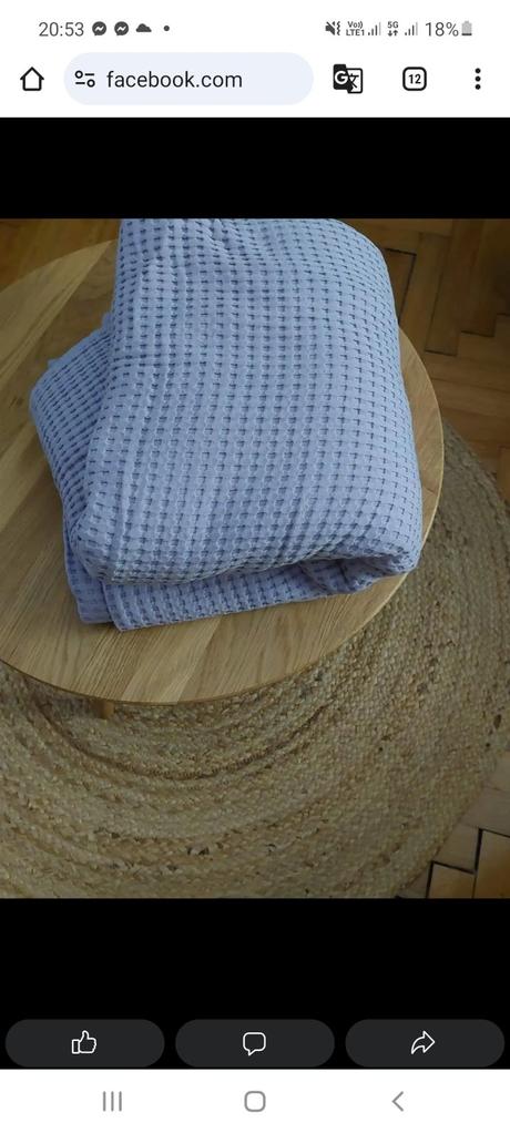 Prehoz na dvojposteľ z ikea, 