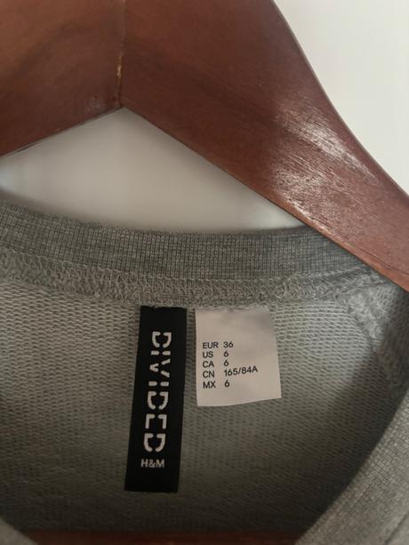 Šaty teplákové, h&m,36