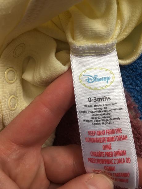 Bavlnené body so zajačikom 0-3 mesiacov, disney,62