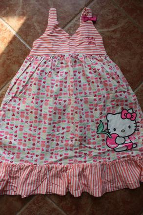 Šaty hello kitty, h&m,128