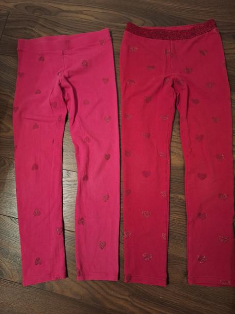 2x legíny h&m veľ 134/140, h&m,134