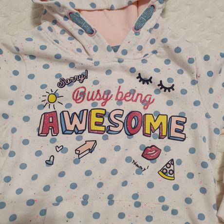 Bodkovaná mikina s kapucňou, kiki&koko,122