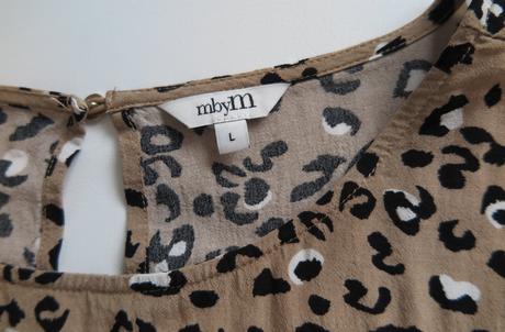 Štýlové leopardie šaty mbym, l