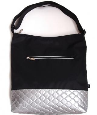 Pinkie veľká taška na kočík black silver, pinkie