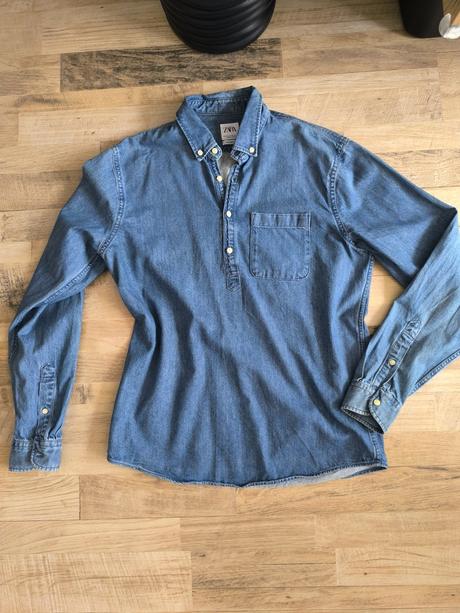 Pánska rifľova košeľa, zara,m