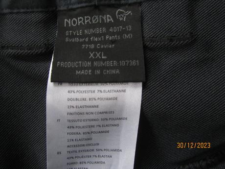 Nohavice norrona, xl