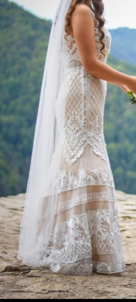 Svadobné šaty  nie tuctové, l