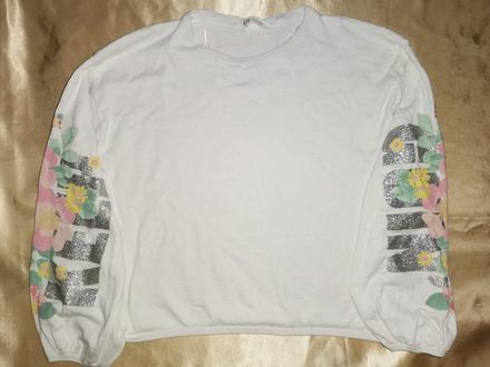 Dievčenská mikina s balonovimy rukávmi veľ 158/164, h&m,164