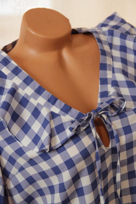 Modro biela blúzka, topshop, topshop,s