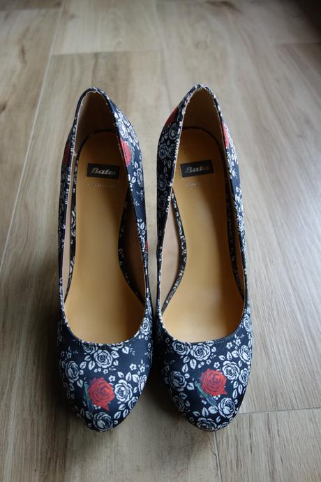 Baťa lodičky kvetované, baťa,39