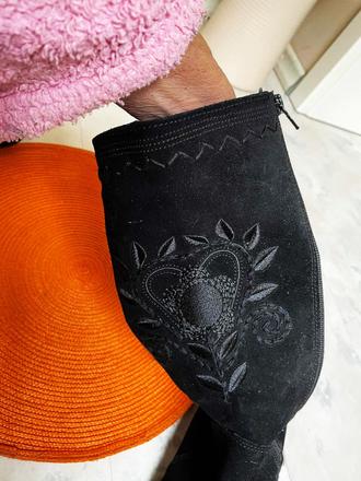 Semišové kožené čižmy 39/40, 40