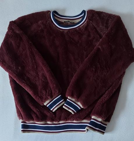 Mikina s umelou kožusinou, zara,l