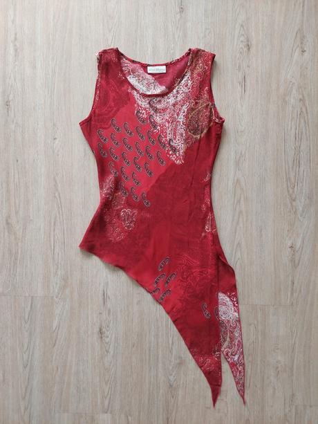 Letný blúzkový top s originálnym úväzom (veľ.38/m), m