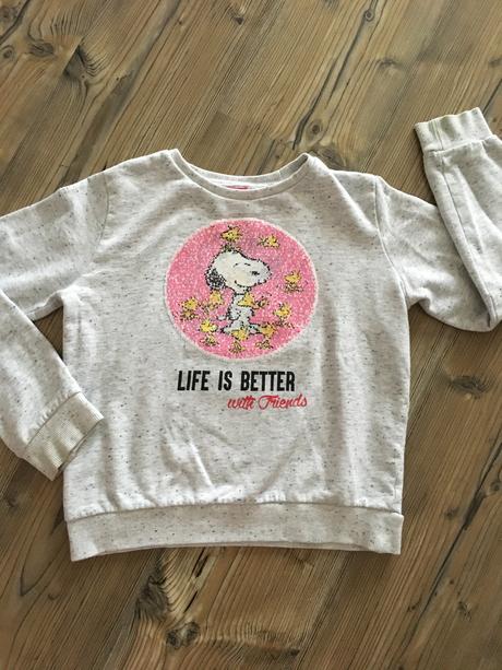 Mikina s premieňacím obrázkom 146-152 snoopy, c&a,146