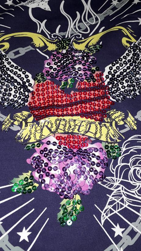 Mikinka s flitrami, s