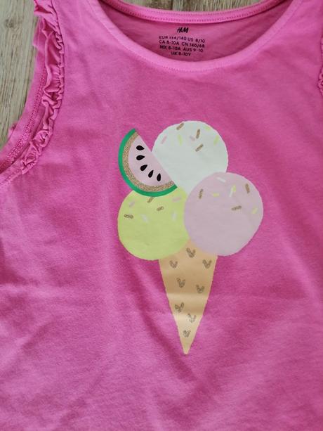 Tričko so zmrzlinou, h&m,134
