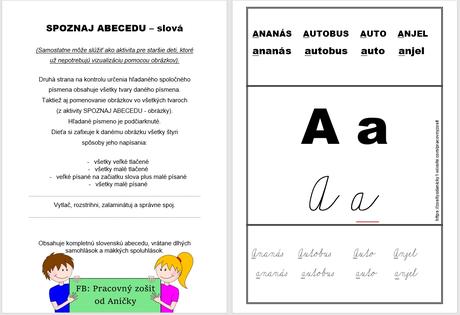 Spoznaj abecedu - slová (pdf súbor), 