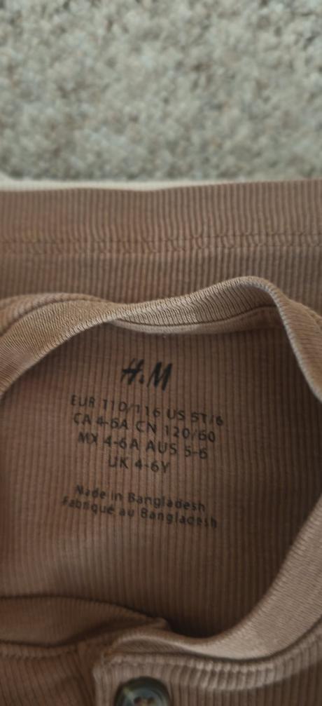 Tričká s dlhým rukávom, h&m,110